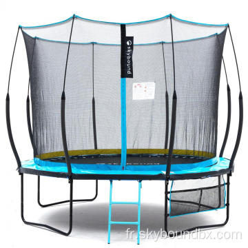 Trampoline 10 pieds sans ressort avec coussinet de printemps vert double